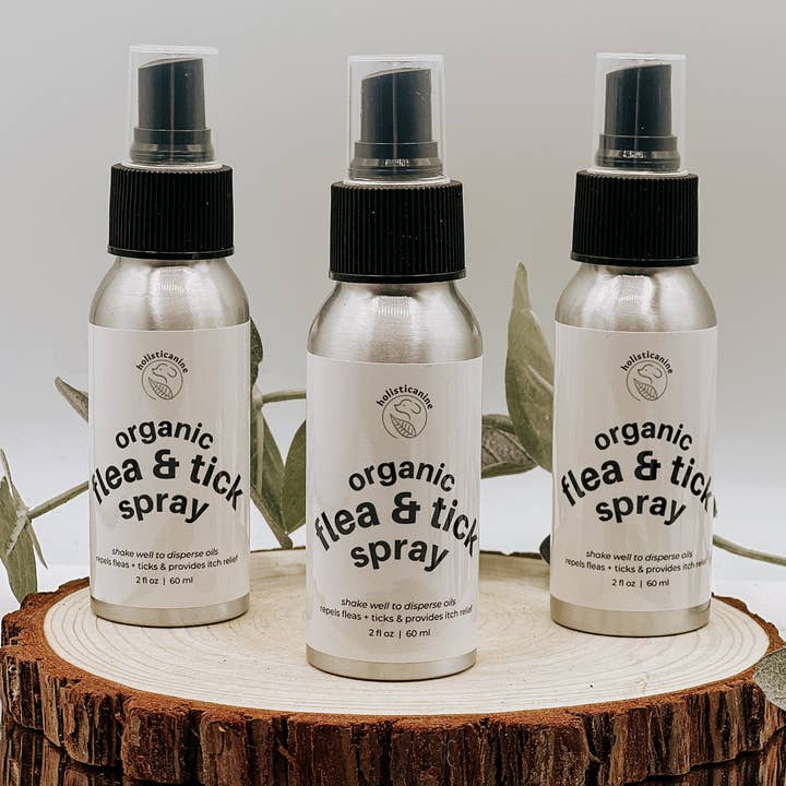 holisticanine - Wholesale Pet Spray - Dog - Organic Flea + Tick Spray - Travel Size0