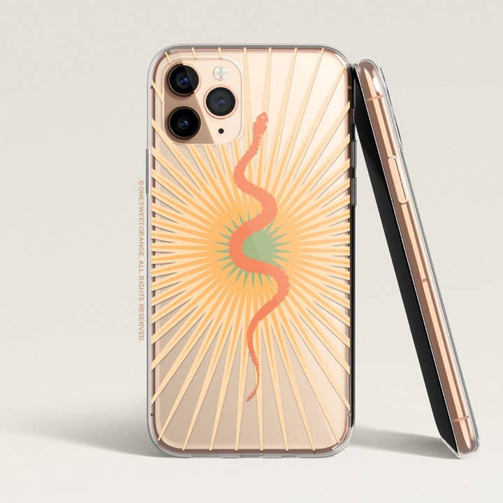 iPhone Sun Snake Case Clear iPhone Case for wholesale by Onesweetorange