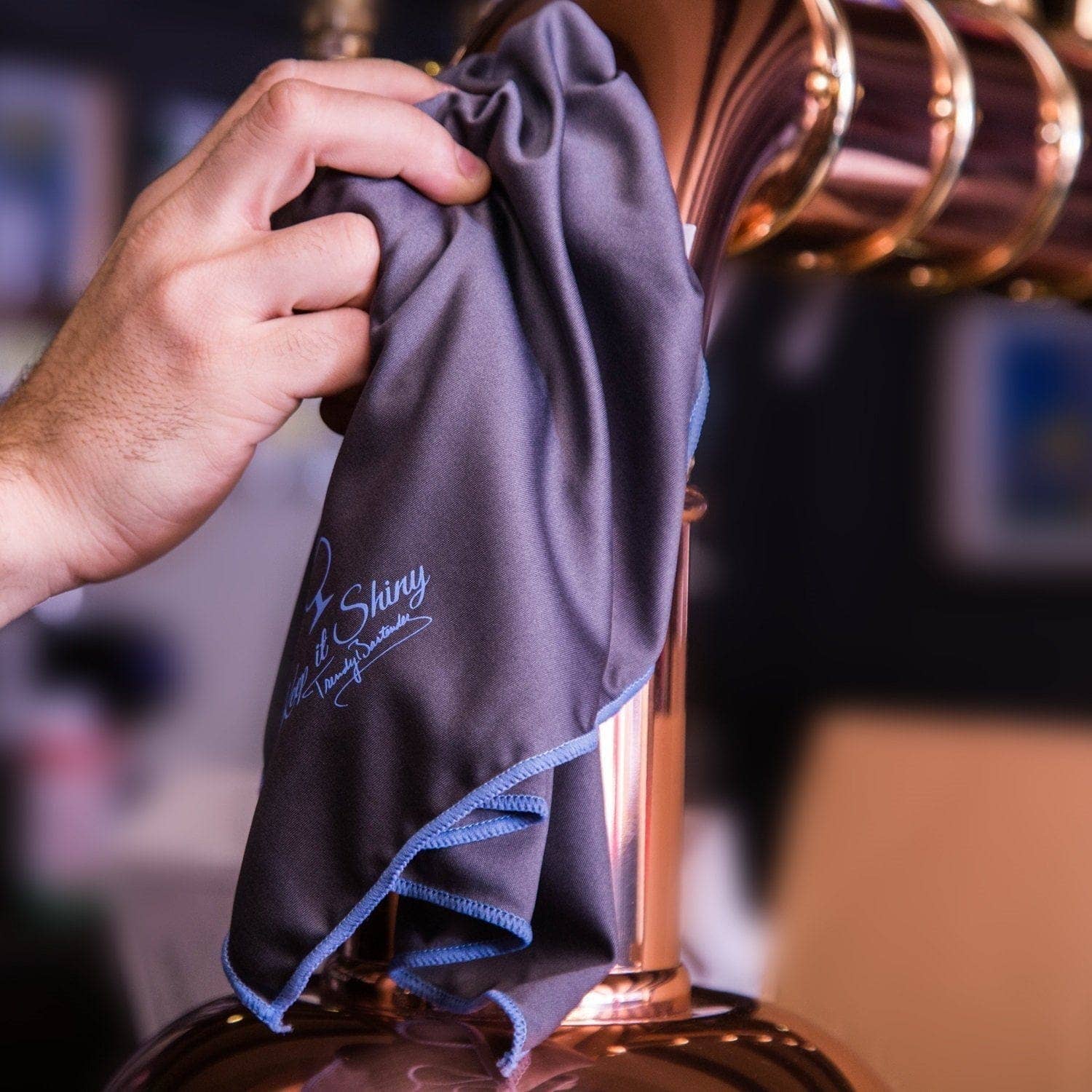 Trendy Bartender - Wholesale Bar Tool - microfiber glass cleaning cloth 30"x30" inch commercial size gray8