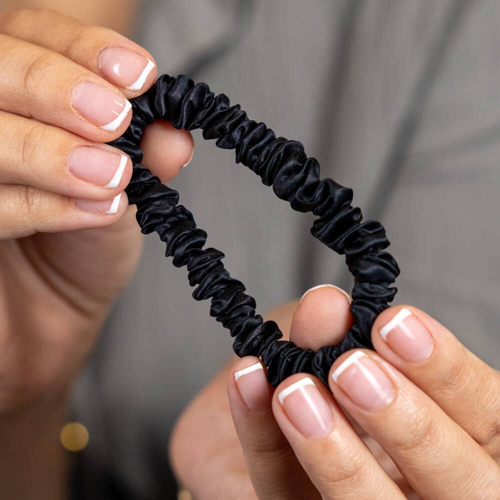 Blissy - Wholesale Scrunchie - Women's - Blissy Skinny Scrunchies - Black6
