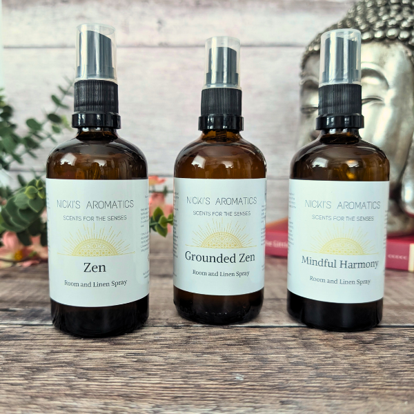 Nicki's Aromatics - Wholesale Room & Linen Spray - Grounded Zen Room Spray – Cedarwood & Patchouli Calm2