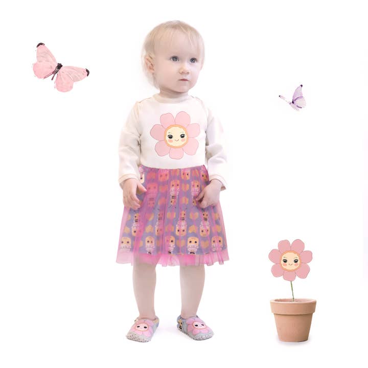 Roze bloemen tutu jurk: pasgeboren tot 8 jaar oud voor wholesale door Olly & Arya