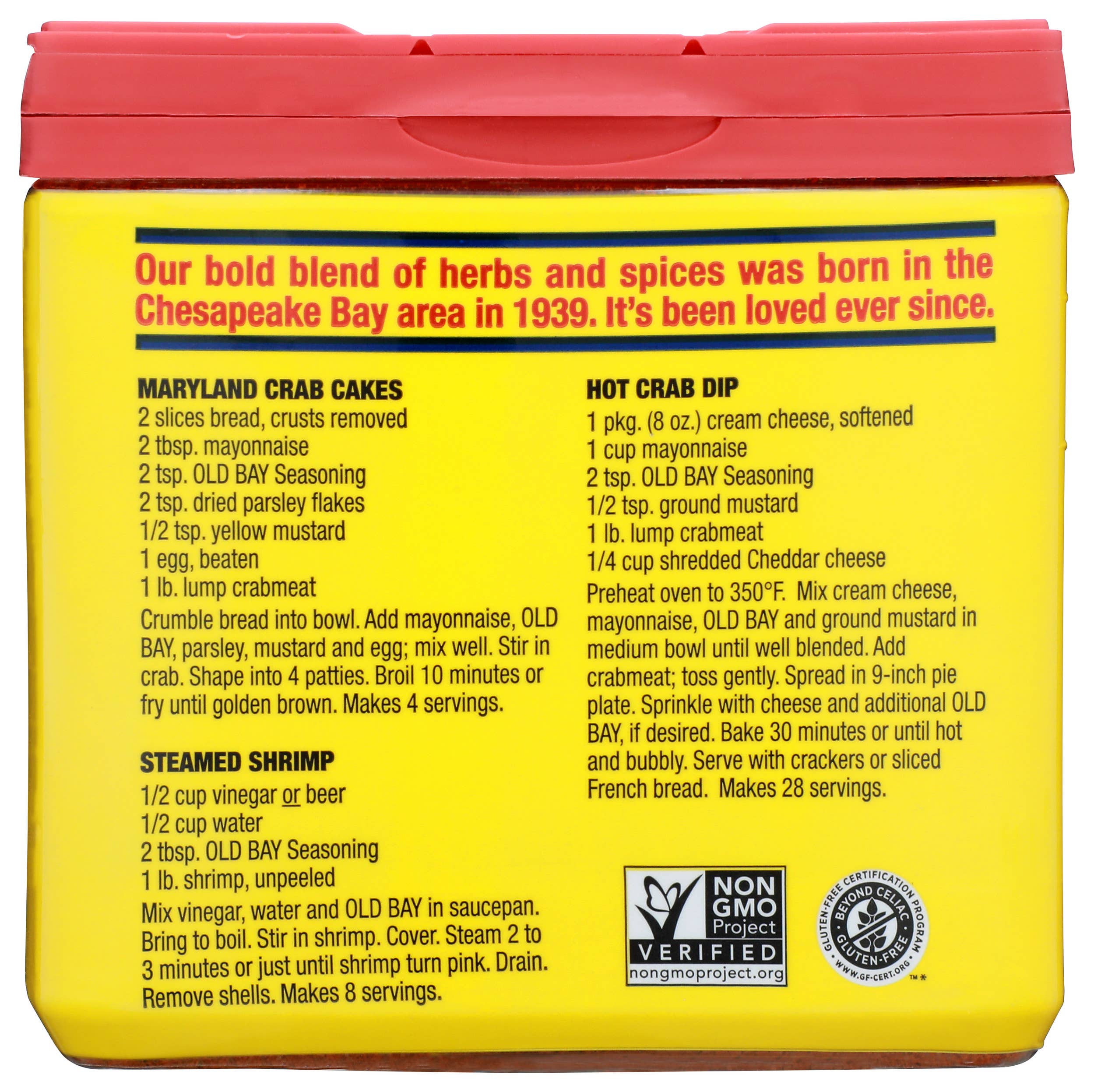 KeHE Distributors, LLC - Wholesale Dried Spice Mix - Old Bay Seasoning for Seafood, Poultry, Salads, Meats 6 oz1