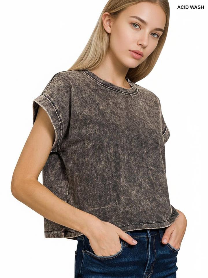 ...Washed Cotton Top for wholesale by 42POPS