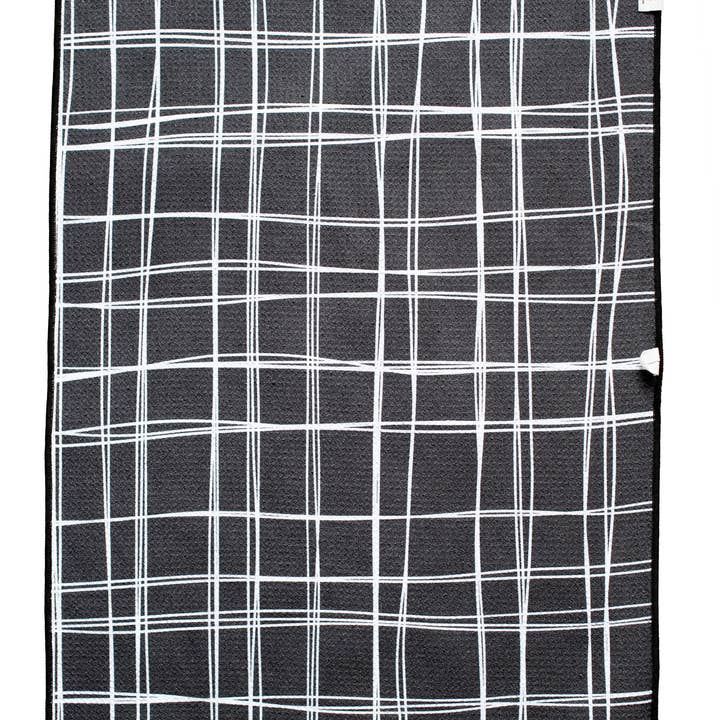 Negro/Blanco 8 pistas: Toalla de mano reversible de venta al por mayor en Faire2