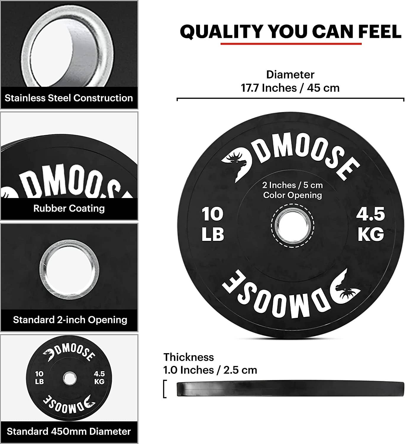DMOOSE - Wholesale Fitness Equipment - DMoose Bumper Plates Weight Plates Strength Condition8