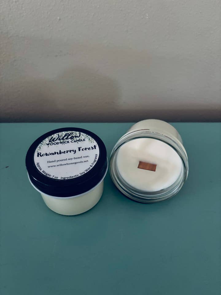 Bougie Woodwick Forêt de Sorbier 7oz pour la vente par Willow Home Goods