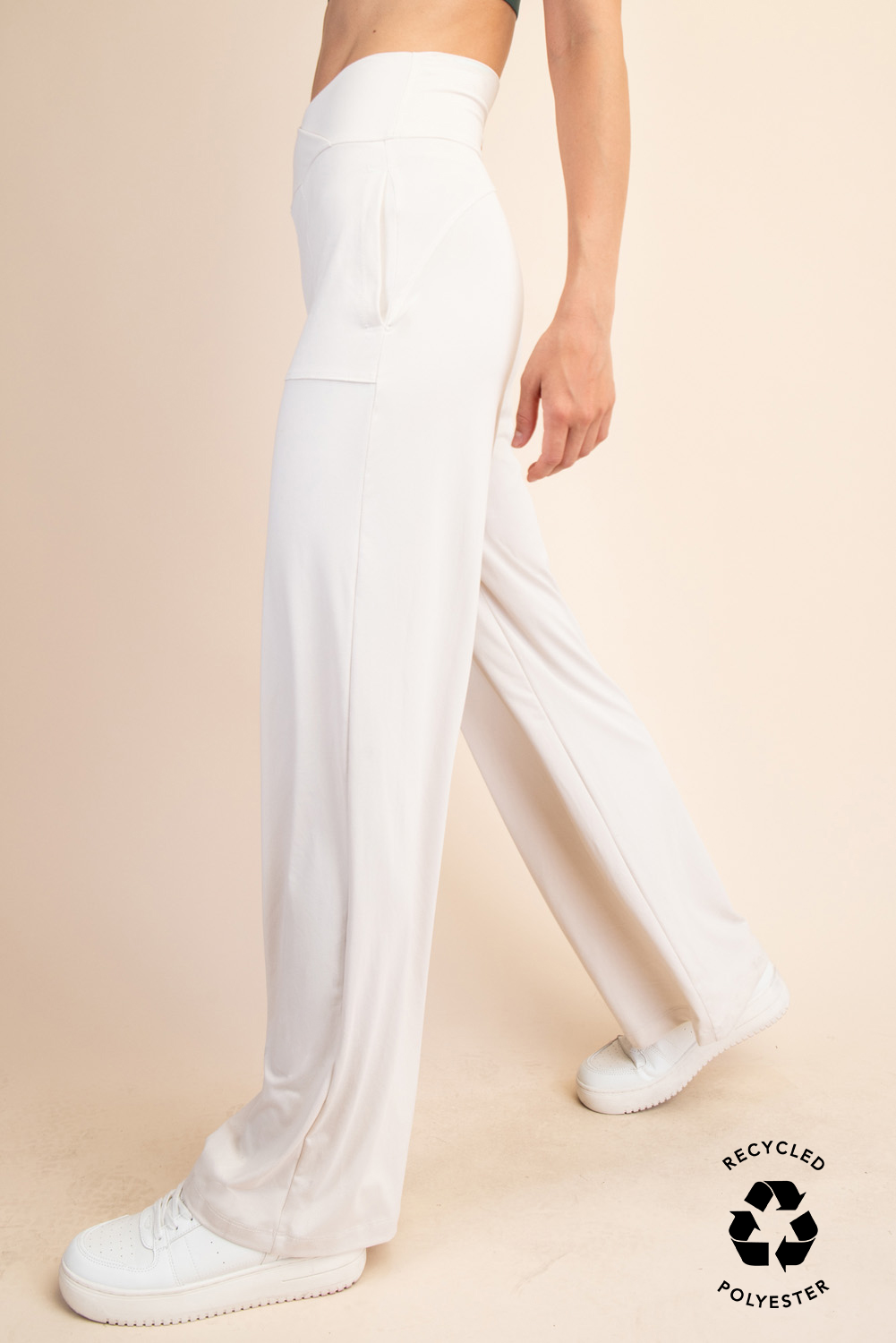 Rae Mode - Wholesale Pants - Women's - RECYCLED BUTTER V WAIST WIDE PANT7