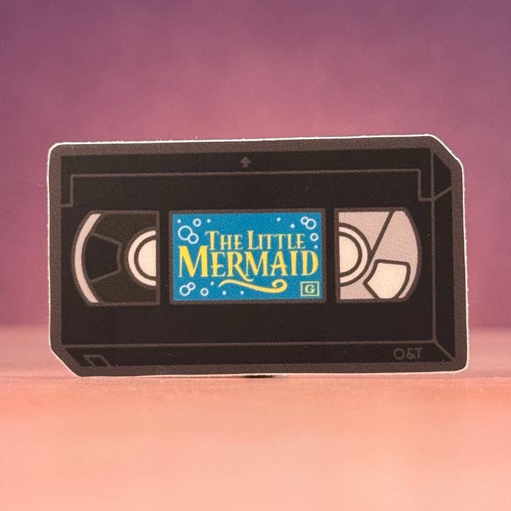 Autocollant VHS Sirène pour la vente par Oddment and Tweak