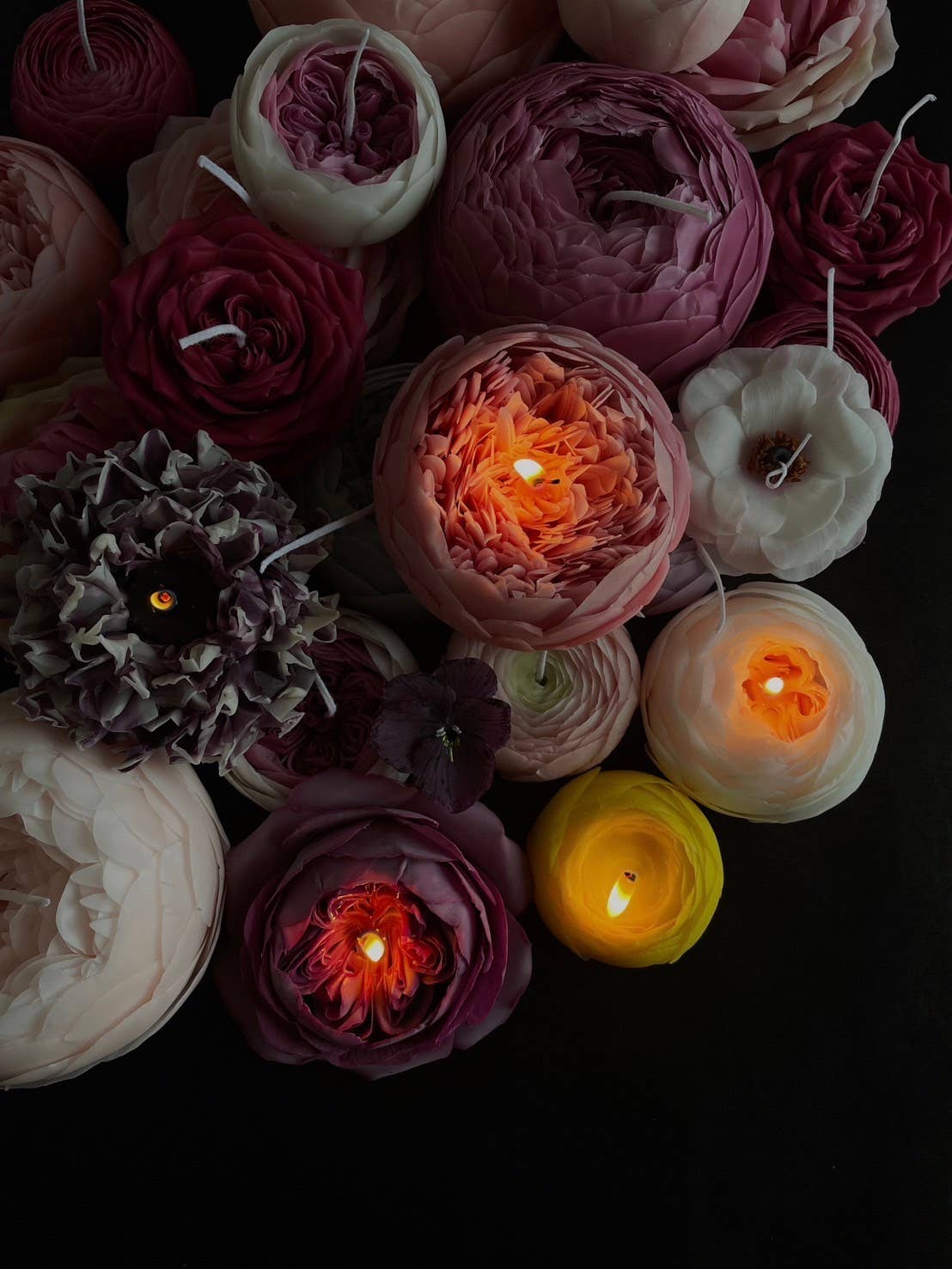 House of Shokunin - Wholesale Novelty Candle - Cake Topper, Home Decorative Candle, Party Candle, Handcrafted Scented Candle, Peony Flower Candle, Floral Gift Candle, Pink Flower Candle9