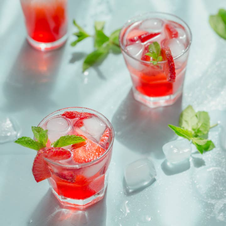 Crafted Cocktails - Wholesale Cocktail Mix/Syrup - Strawberry Shrub - Cocktail Enhancer & Soda Flavoring