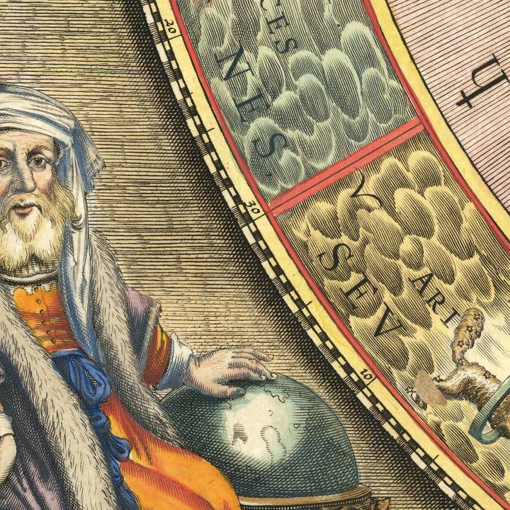 OldCityPrints - Old Maps and Posters - Wholesale Poster - Old Celestial Map Vintage Astronomic Chart 1708 Copernicus Solar System | Sky Stars Wall Art Print | Large Poster Print | Home Decor Wall Art4