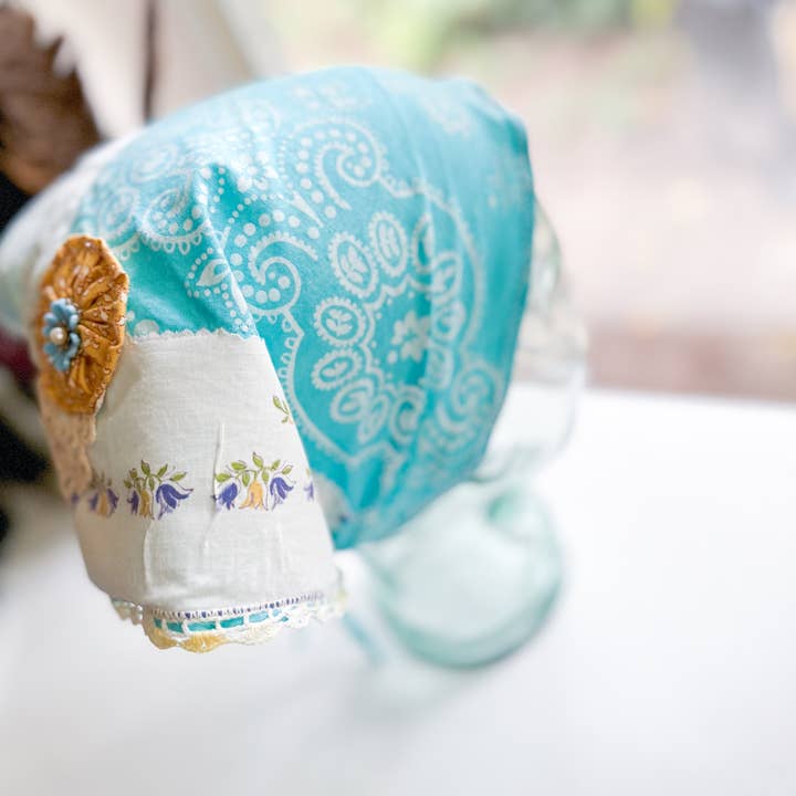 Jo Noelle – wholesale Halsduk - Dam – Västerländsk boho återanvänd shabby chic vintage bandana huvudscarf3