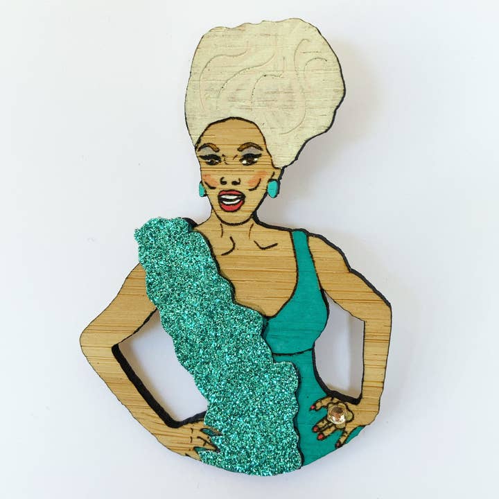 Brooch: RuPaul - Shantay You Stay for wholesale by Milk Thieves