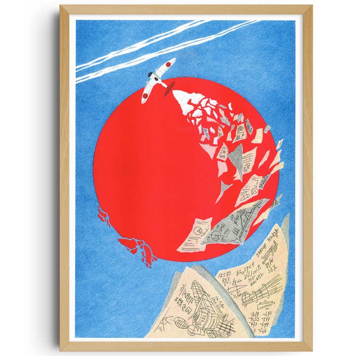 KIBLIND Atelier - Wholesale Art Print - A3 poster - Miyazaki/The Wind Rises - Téo Transinne