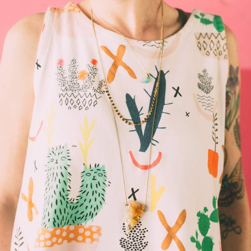 Crafts & Love - Wholesale Pendant/Charm Necklace - Moon Bezel Necklace4