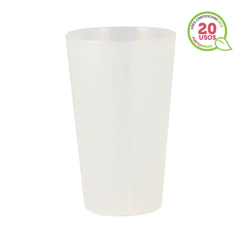PUNTOQPACK - Wholesale Drinking Glass/Cup - Frozen Pp Reusable Eco Cup (330Ml)