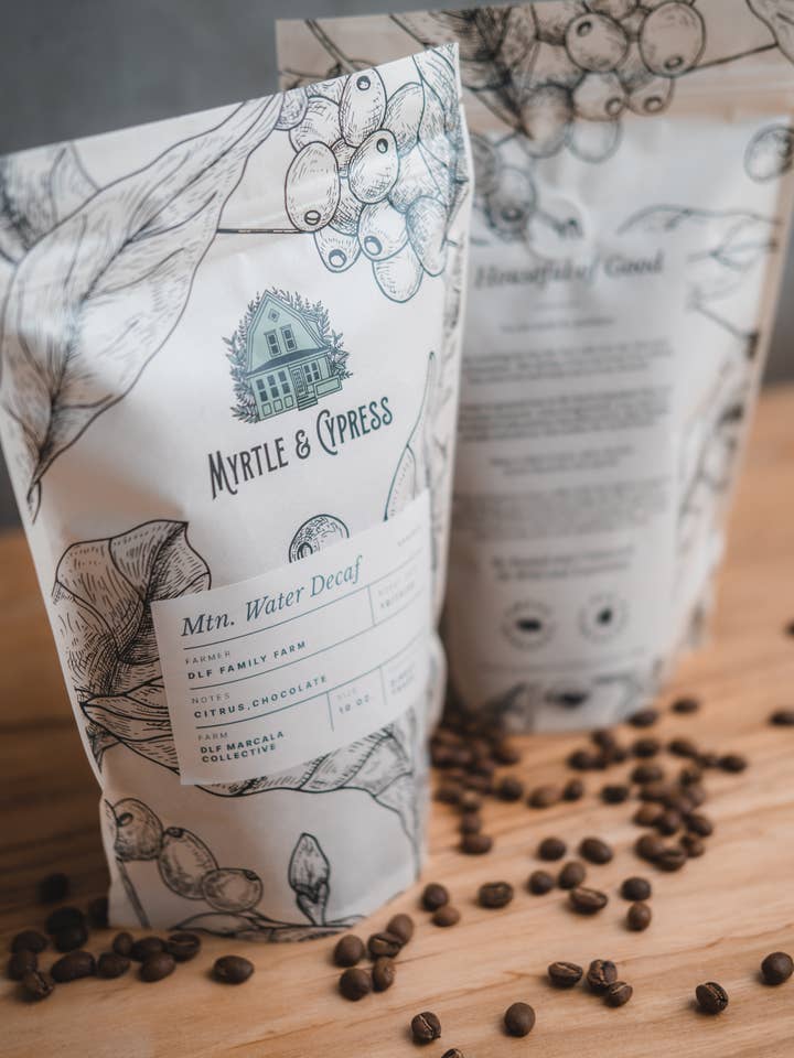 De La Finca Honey Decaf - Whole Bean Coffee for wholesale by Myrtle & Cypress Coffeehouse