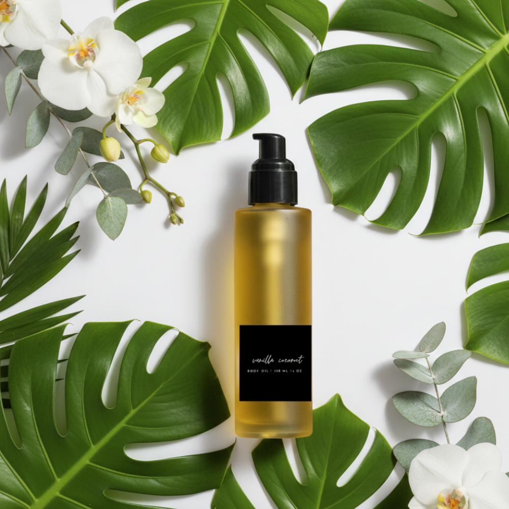 Benjamin Soap Co. – Großhandel Bade-/Körperöl – Limitierte Edition Vanille-Kokosnuss-Körperöl1