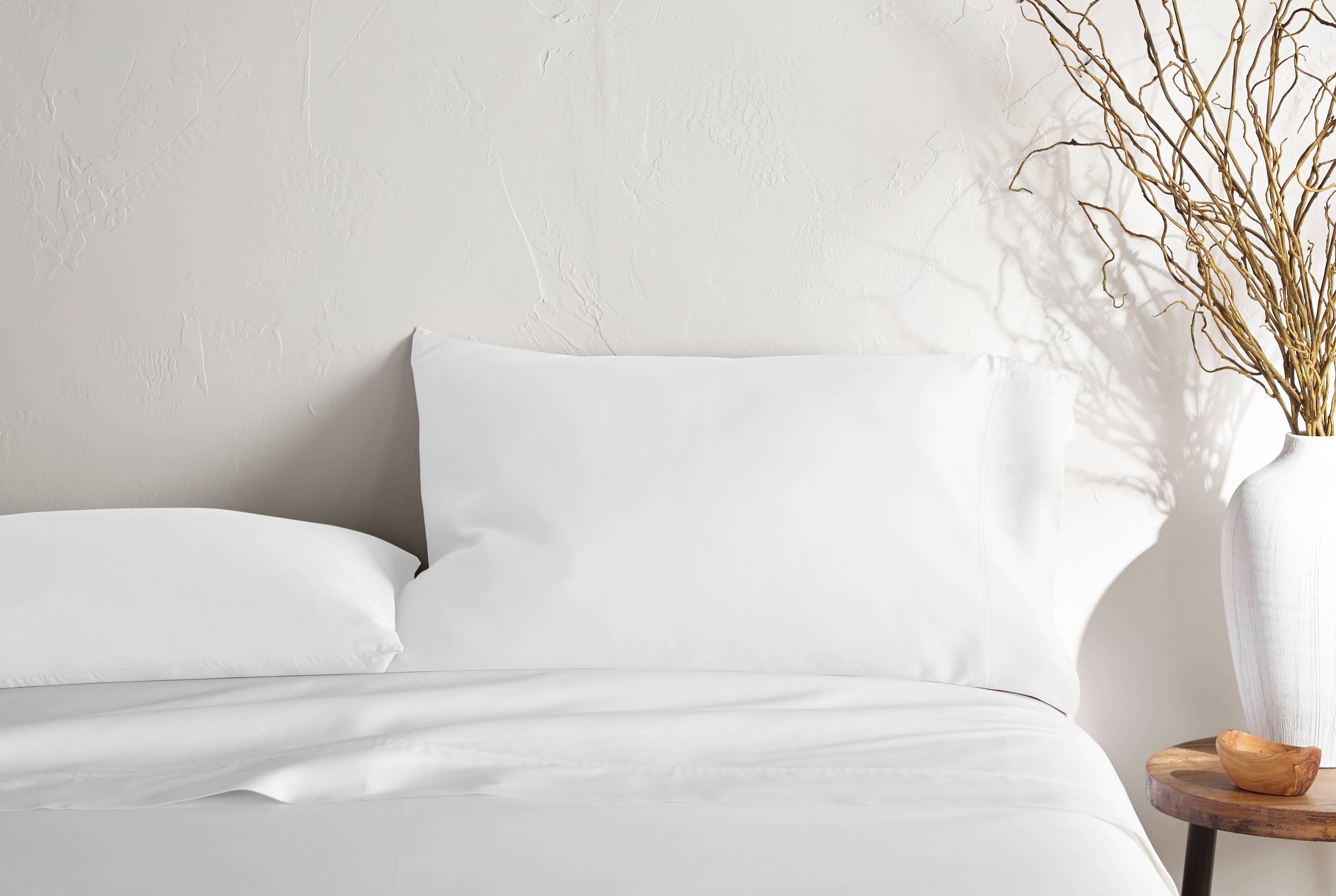 Bamboo Is Better - Wholesale Bedding Pillowcase/Sham - Signature Bamboo Viscose Pillowcase Set - WHITE1