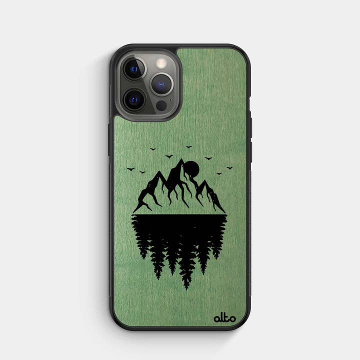 Madera de arce lima | Funda protectora para iPhone - Reflexiones para venta al por mayor de Alto Collective