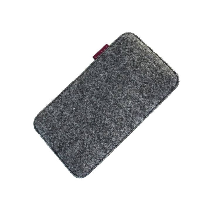 IngrossoBertoni by INCI Srl - Venta al por mayor Funda para móvil - Mujer - Funda de fieltro gris para smartphone Iris Bertoni