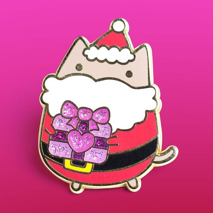 Santa Cat Enamel Pin for wholesale by Robot Dance Battle