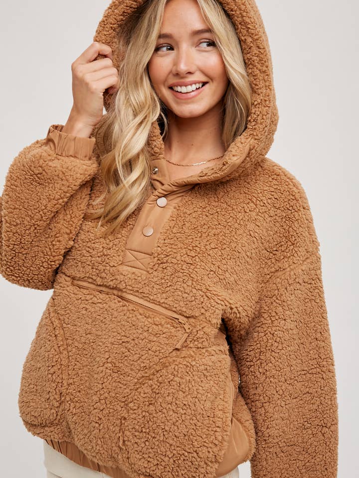 Bluivy - Wholesale Hoodie - Women's - SHERPA HOODIE PULLOVER