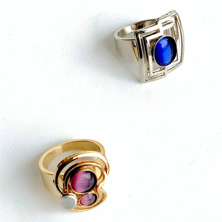 Christophe Poly / Crono Design - Wholesale Jewelry Set - RINGS Prepack (DR12) - 15 Rings & Free Displays55