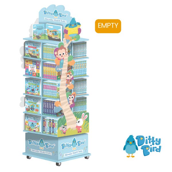 PREMIUM DISPLAY(empty) | Free w/160 books USB-C for wholesale by DITTY BIRD - UK