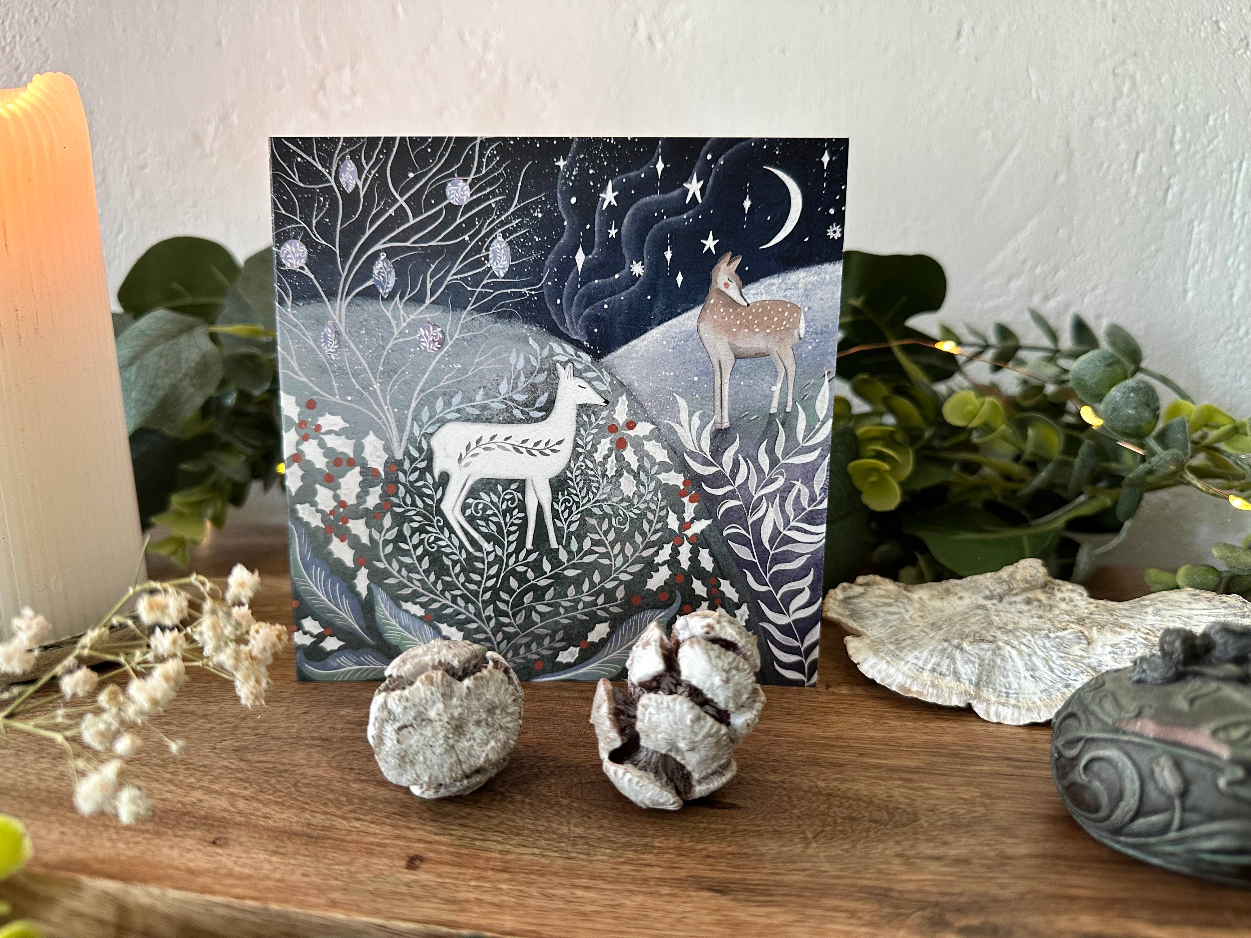 Glitter and Earth – wholesale Season’s Greetings card – Pack of 5 winter cards4