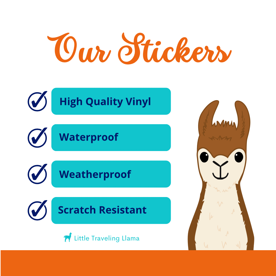 Little Traveling Llama - Wholesale Sticker - Chicken Sticker Set of 56
