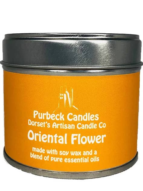 Signature Range Candle in a Tin - Oriental Flower for wholesale by Purbeck Candles