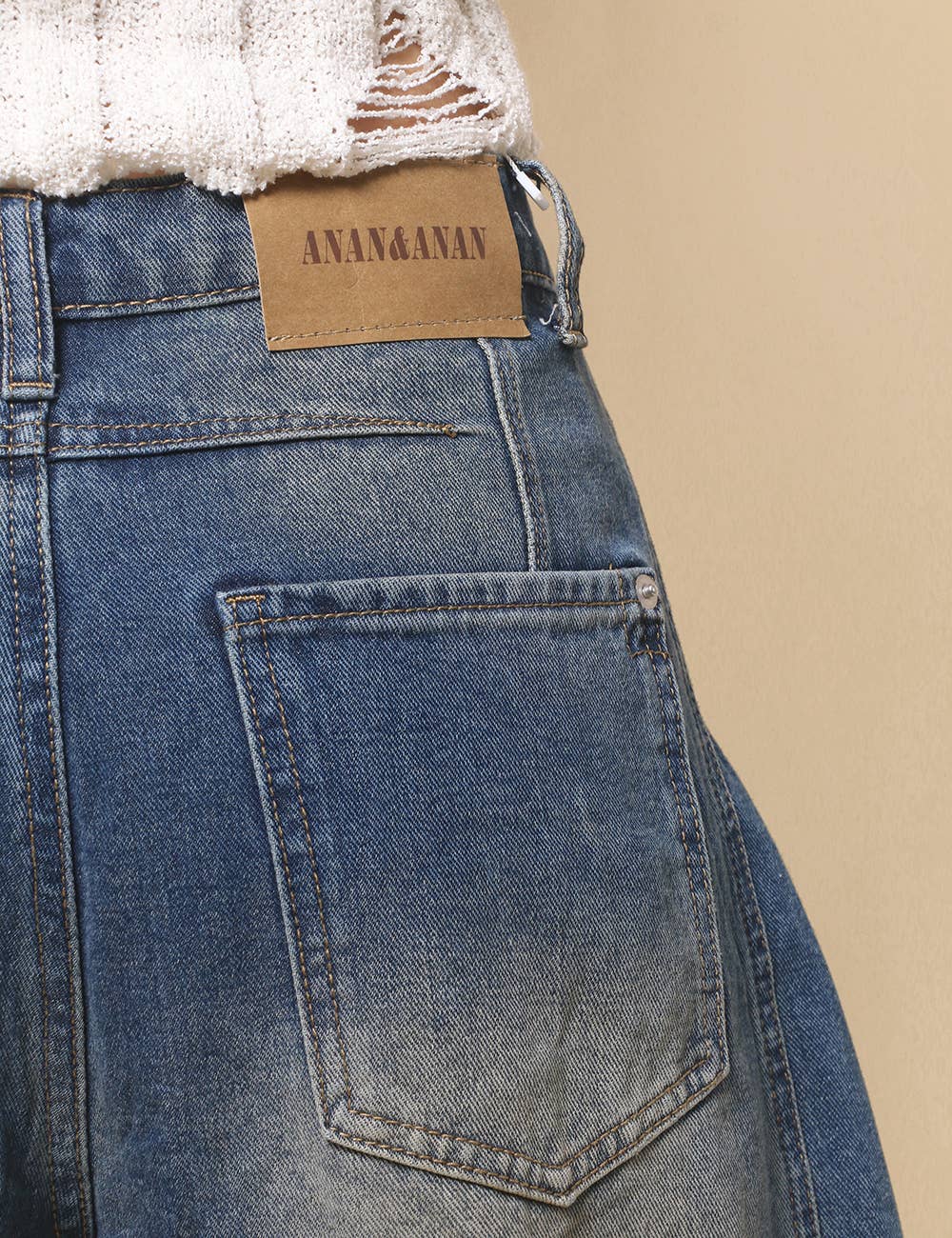 Sweetkama – Engroshandel Jeans - Dame – Damejeans med høj talje og vide ben i tøndeform, Barrel Denim SKP52242