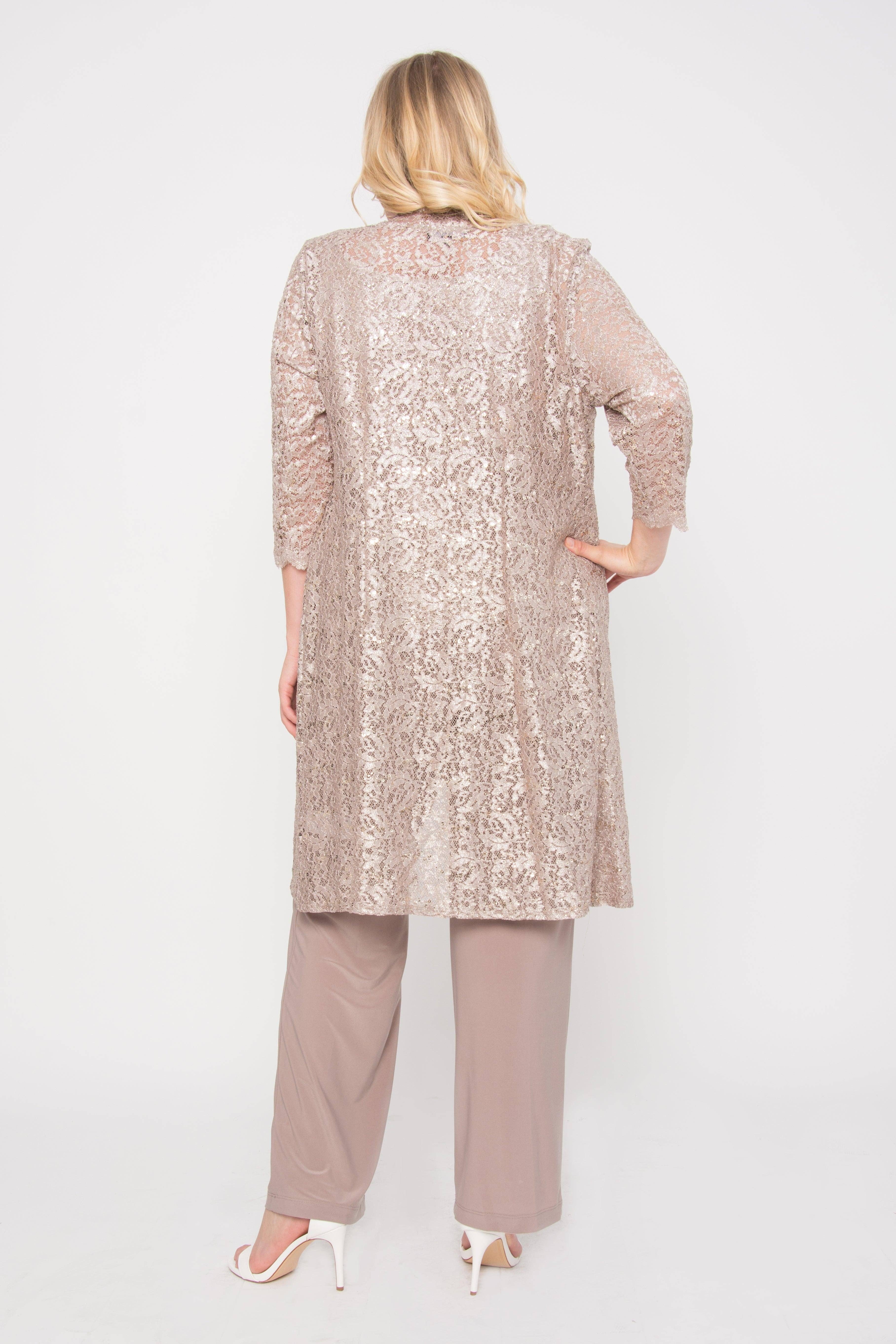 Kos Couture - Wholesale Kostuum - Dames - Grote Maten Moeder van de Bruid Formeel Broekpak Groothandel38