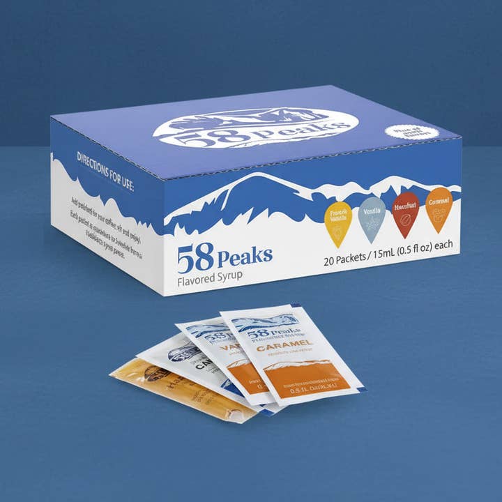 Pack Variété - 5 paquets de chaque saveur (20 paquets au total) pour la vente par 58Peaks