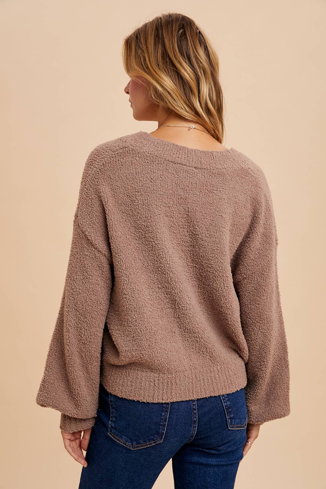 In Loom – Cardigan - Mulher por atacado – Cardigã Cropped Confortável de Chenille5