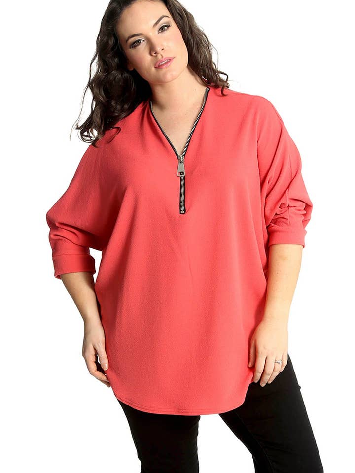 Haut à ailes de chauve-souris Zip 1550 pour la vente par NOUVELLE