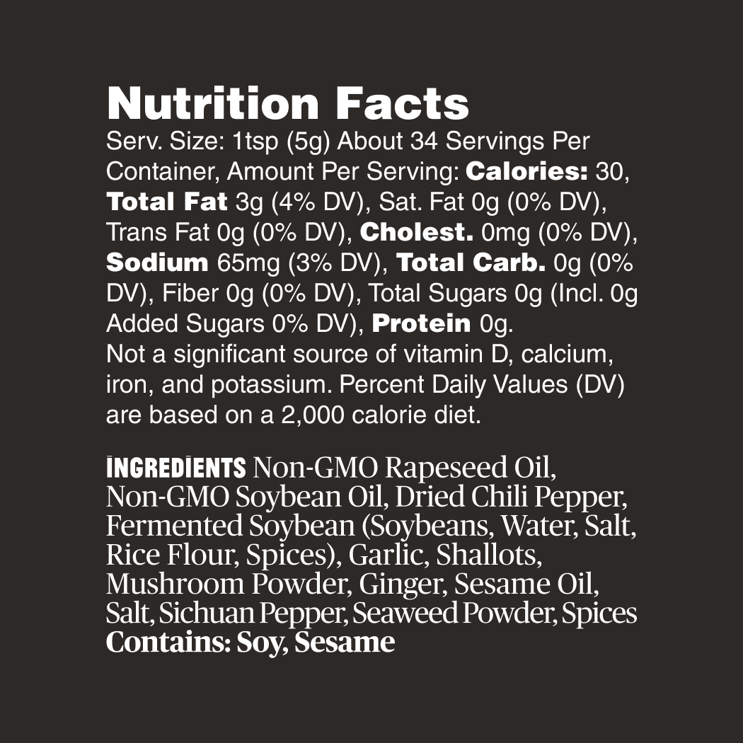 Fly By Jing – Engroshandel Hot sauce – Xtra stærk Sichuan chili-crisp6