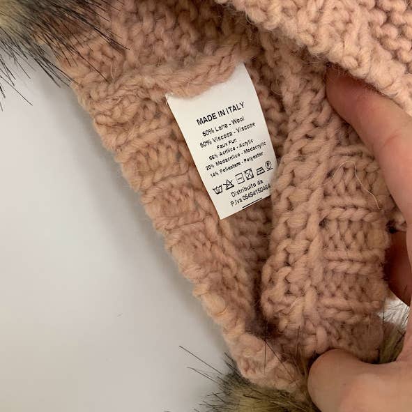 MILANO AMOUR - Wholesale Beanie - Women's - WINTER HAT CAPPELLO CUFFIA DOUBLE PON-PON16