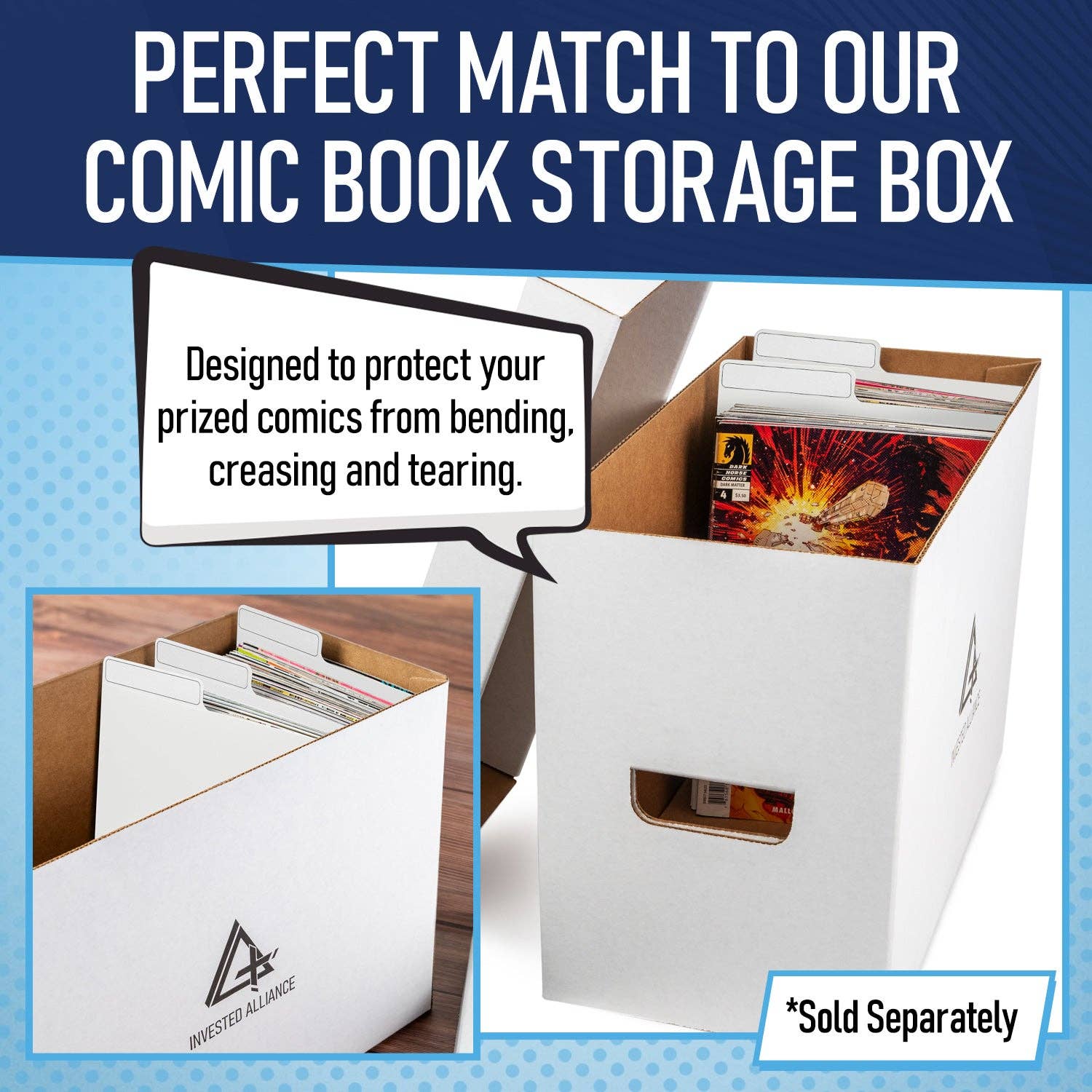 Invested Alliance LLC - Wholesale Binder - White Comic Book Dividers - 200 Pack7
