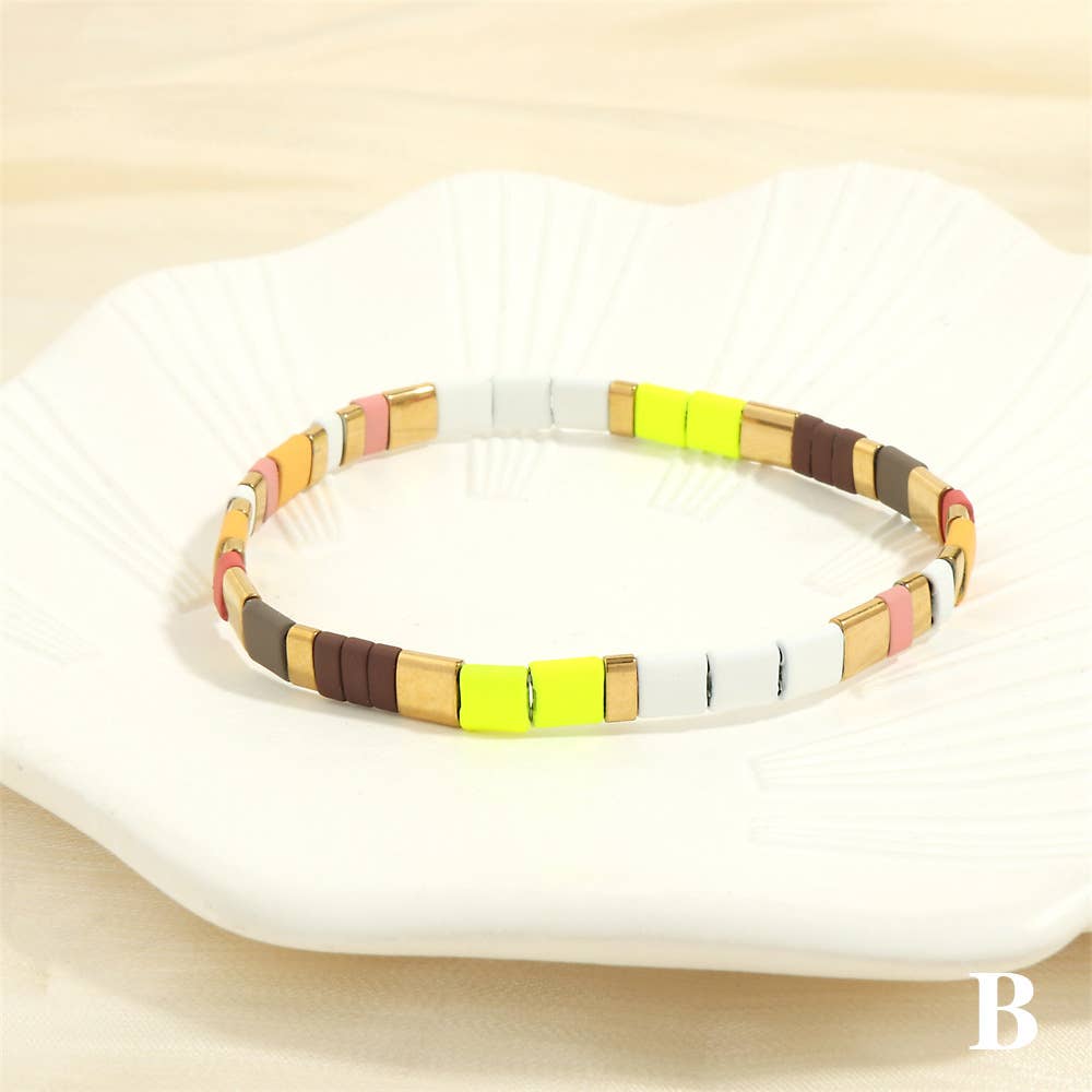 Mio Queena – Engroshandel Perlearmbånd – 5 mm TILA perle armbånd med elastik - BJ36