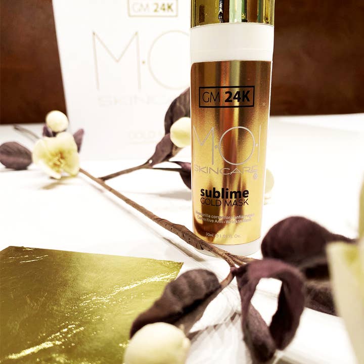 sesioMWorld - M·O·I Professional - Wholesale Skincare Face Mask - Complete facial treatment with GOLD MASK gold foil4