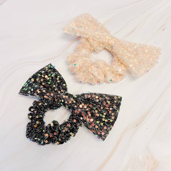 MILK X SODA VELVET BOW SRUNCHIE BLACK MILK X SODA VELVET BOW SRUNCHIE BLACK