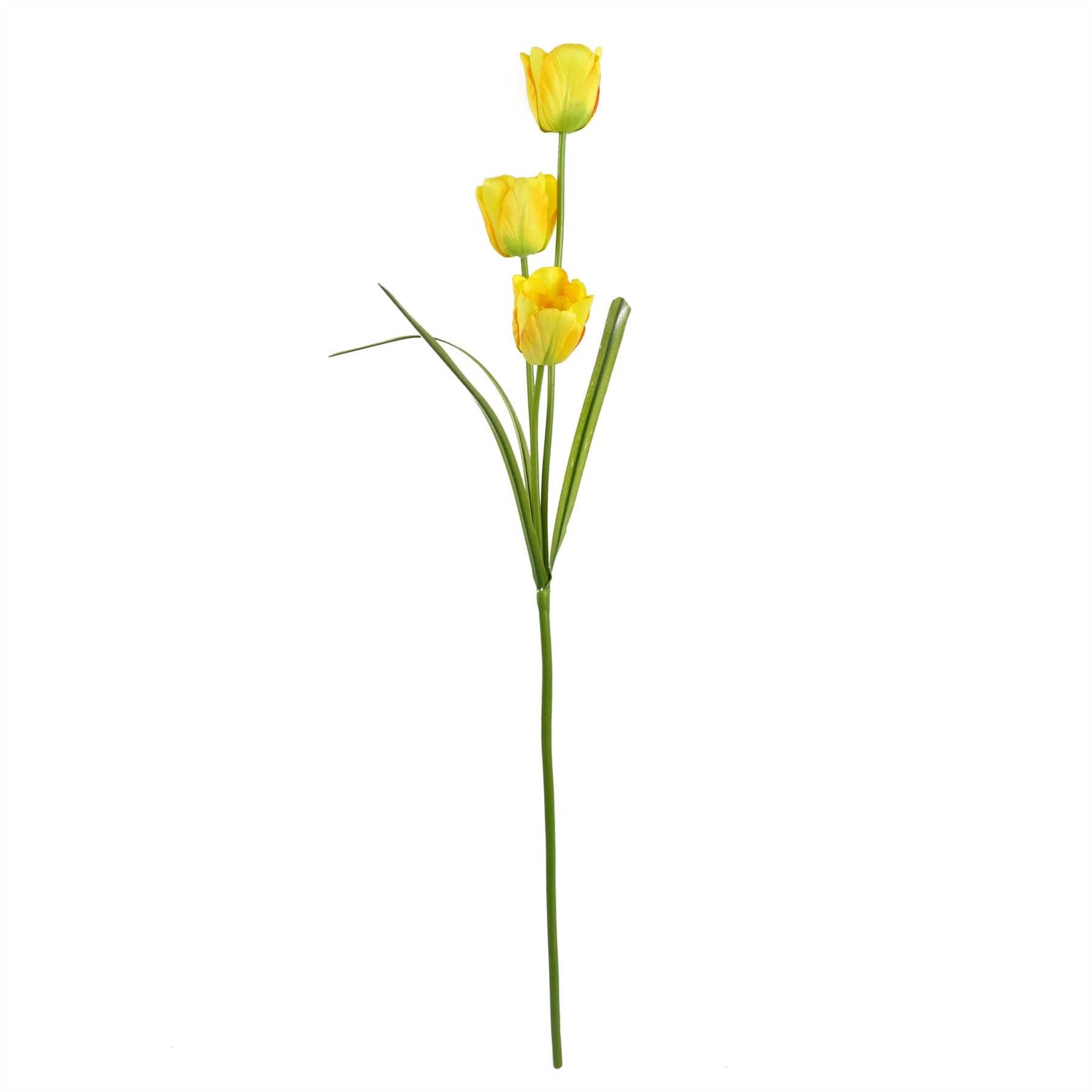 Leaf Design UK LTD – wholesale Artificial flowers – 80cm Artificial Tulip Yellow Stem1