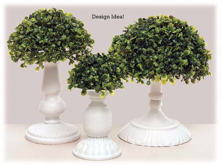 Will's Company - Wholesale Artificial Plant - Artificial Boxwood Orb Dome - Set of 2, 5"1