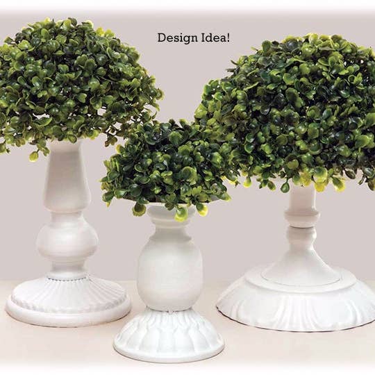 Will's Company - Wholesale Artificial Plant - Artificial Boxwood Orb Dome - Set of 2, 5"1