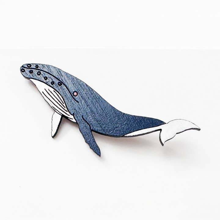 Humpback Whale Brooch for wholesale by Little Geraldine