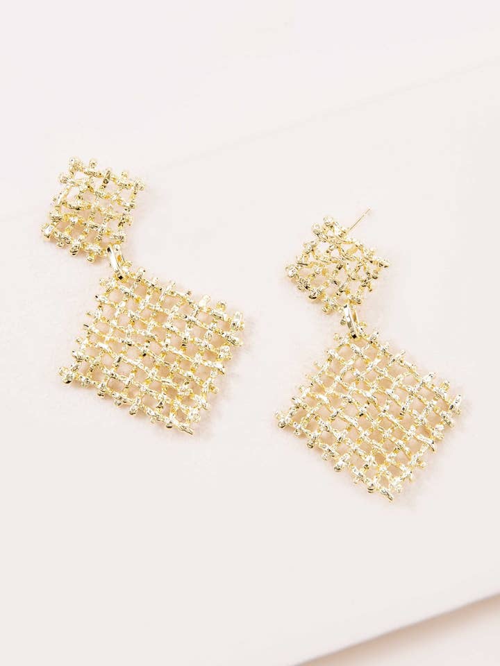 Fenced Drop Earrings for wholesale by Lovoda