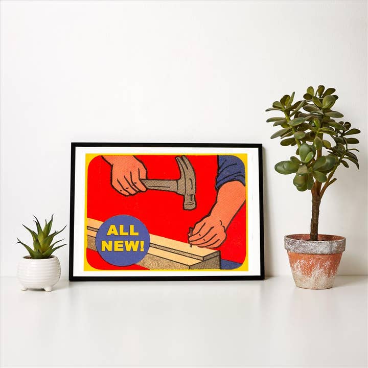 Found Image Press - Wholesale Art Print - Art Print AM-80 Hammer and Nail, All New1